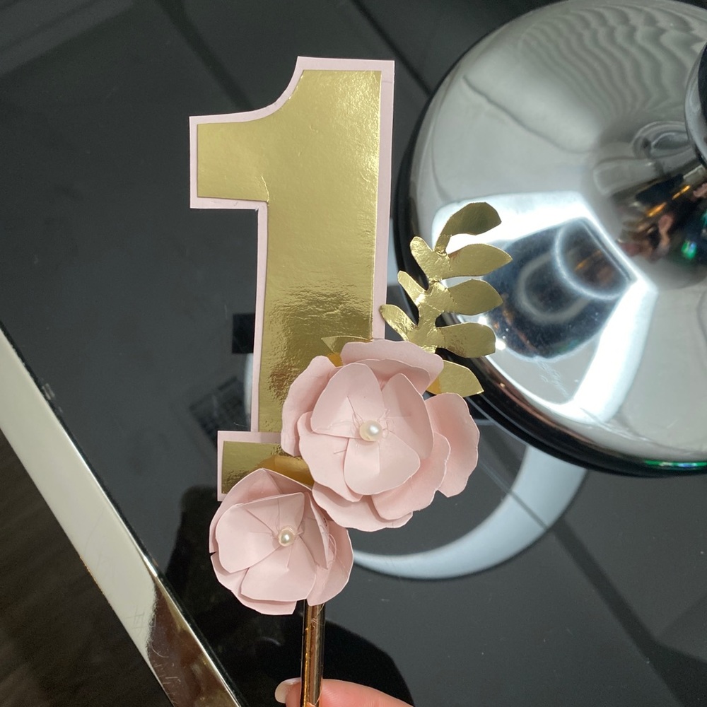 Handmade cake topper
